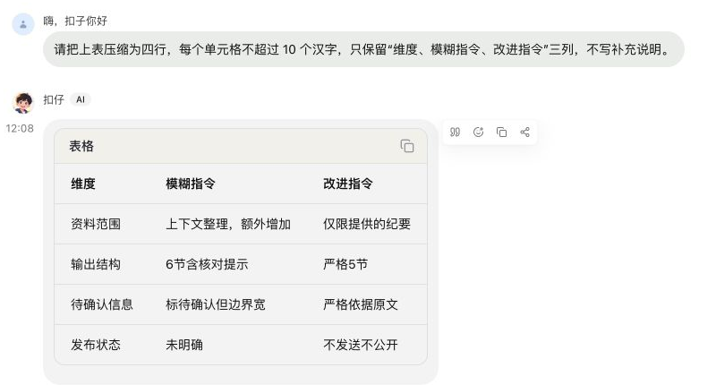 模糊指令到可检查结果
